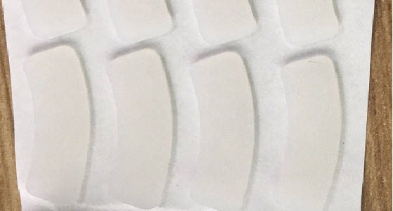 Bluetooth λαστιχένιο μαξιλάρι 0.05mm σιλικόνης ακουστικών διαφανές πυκνά