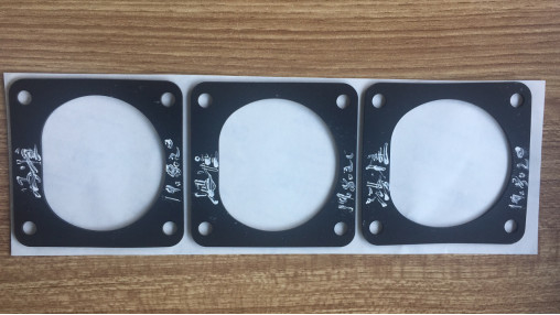 λαστιχένιο μαξιλάρι ASTM σιλικόνης 5.0mm το παχύ μαύρο εξέτασε πέντε αυτοκίνητες σφραγίδες τρυπών