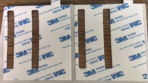 κολλητική ταινία ιστού 0.15mm 9448A γύρω από τις τετραγωνικές διπλές δευτερεύουσες αυτοκόλλητες ετικέττες για τα όργανα ελέγχου