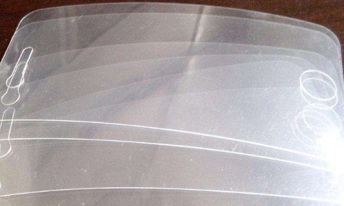 Μπλε χρωματισμένη προστατευτική ταινία 0.05mm πολυαιθυλένιου προστάτης οθόνης απελευθέρωσης