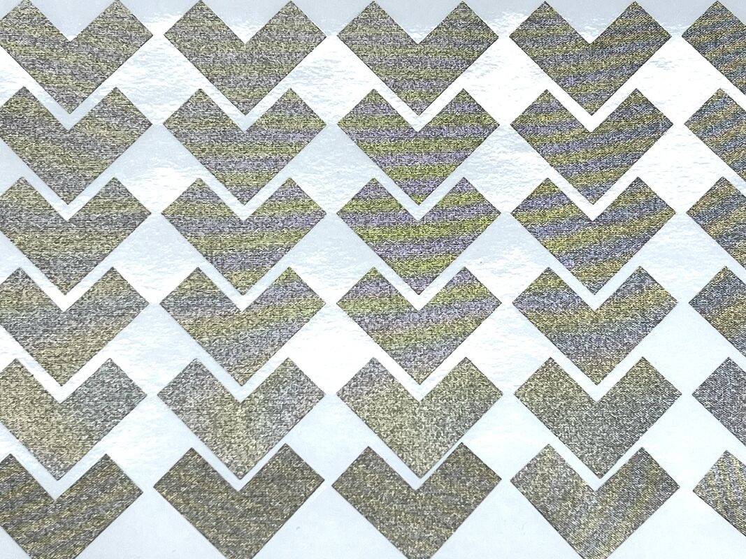 V-Shaped Gold Plated EMI Shielding Conductive Foam Pads, Self Adhesive Pre-Cut Chevron Sponge Gasket