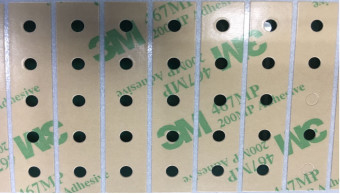 ASTM D3330 εξέτασε σαφή δύο - πλαισιωμένη ταινία 3M 467 διαφανής αυτοκόλλητη ετικέττα για τα πληκτρολόγια