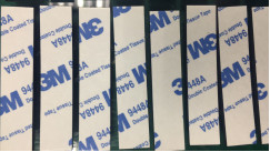 ταινία λουρίδων 9448AB μόνωσης 0.15mm μαύρη μακριά συγκολλητική για το μετασχηματιστή τάσης