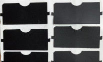 Μαύρο λεπτό τερεφθαλικό Mylar πολυαιθυλενίου στο πληκτρολόγιο υπολογιστών