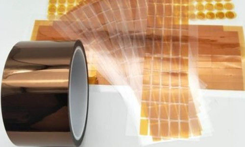 0.08mm καφετί τεμαχισμένο υλικό Polyimide PET κολλητικών ταινιών ενιαίο πλαισιωμένο