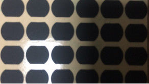 Μαύρη ανώμαλη ταινία πολυεστέρα Mylar μορφής μεταλλινών 0.3mm ντυμένο σιλικόνη ύφασμα