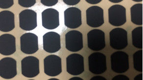 Μαύρη ανώμαλη ταινία πολυεστέρα Mylar μορφής μεταλλινών 0.3mm ντυμένο σιλικόνη ύφασμα